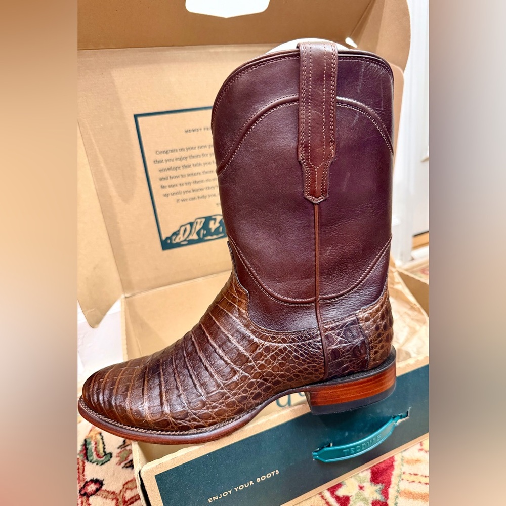 Tecovas Rich Brown Leather Western Boots